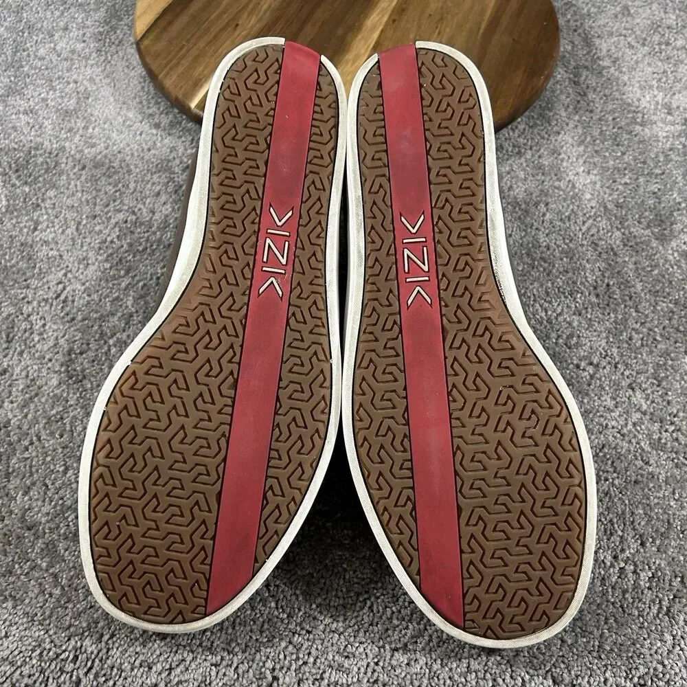 Kizik New York Mens Size 10 W Brown Leather Hands Free Slip On Casual Shoes Used